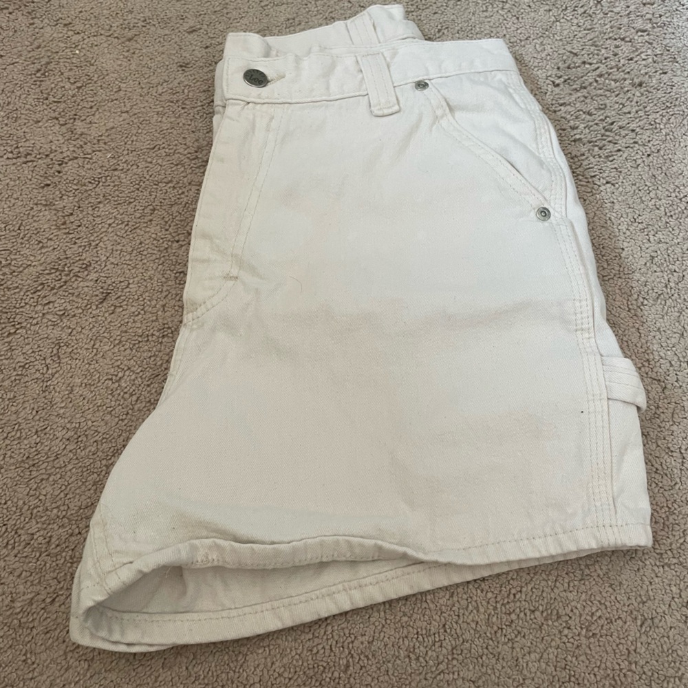 Lee Cream Denim Shorts